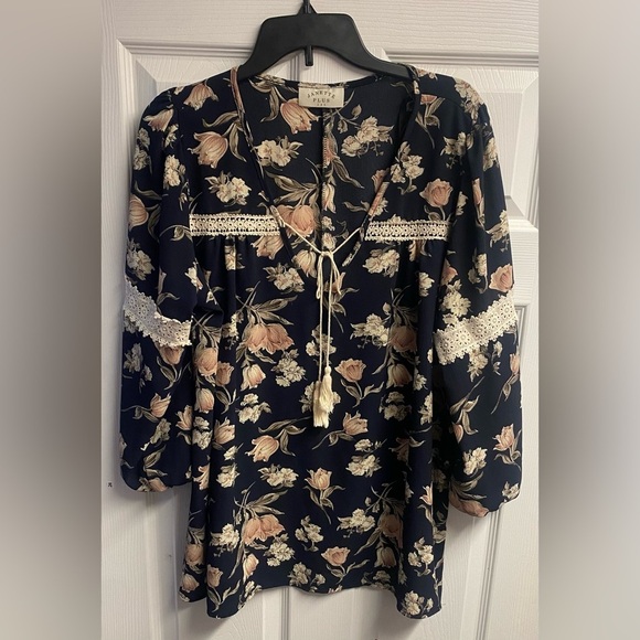 Janette Plus USA Boho Floral Top Size XL - Picture 1 of 3